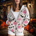 thumbnail image 3 of Towmus Halloween Hocus Pocus Kangaroo Pocket Hoodie Women Funny Graphic Long Sleeve Shirt Pullover Tops With Pockets, 3 of 5