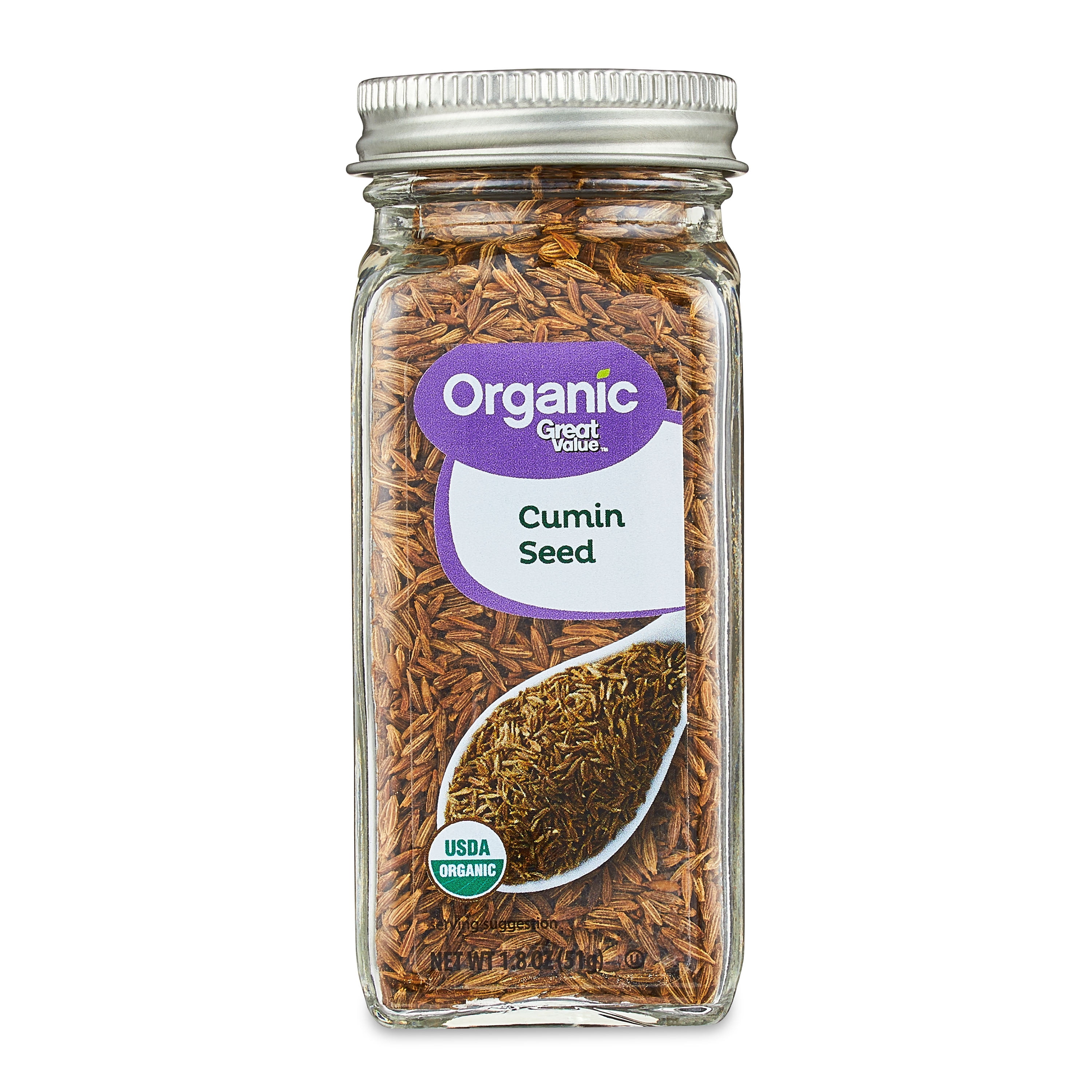 Great Value Organic Cumin Seed, 1.8 oz