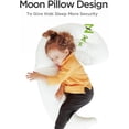 thumbnail image 3 of Curve Long Toddler Kids Body Pillow para dormir, Moon Shape Soft Child Hug Sleep Pillow, Funda de almohada de algodón orgánico Lavable Transpirable Cuna Almohadas, 3 of 3