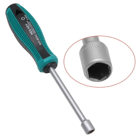 

BINYOU Metal Socket Driver Wrench Screwdriver Hex Nut Key Nutdriver Hand Tool 8mm