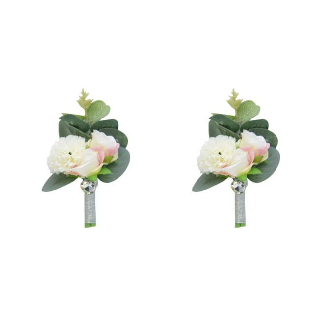 Wosthever Ramillete de graduación de 5 piezas, accesorio de muñeca elegante y seguro para hombres, broche de seguridad para graduación, Type5 NO5