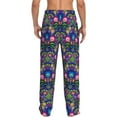 thumbnail image 3 of Uemuo Roosters 1 Pattern Men's Wide Leg Palazzo Lounge Pants with Pockets Light Weight Loose Comfy Casual Pajama Pants-Medium, 3 of 9