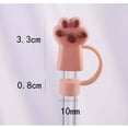 thumbnail image 2 of CCOCC Straw Toppers,Adorable Cat Paw Straw Covers,Soft Non-Toxic Silicone Straw Covers,Reusable Eco-Friendly Straw Caps, 2 of 4