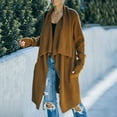 thumbnail image 4 of jsaierl Women's Casual Long Open Front Drape Lightweight Duster High Low Hem Maxi Long Sleeve Cardigan, 4 of 6