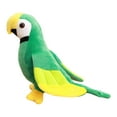 thumbnail image 4 of Adorable loro juguete de peluche suave acompañar adorno pájaro juguete realista guacamayo felpa Verde Zulema Juguetes de peluche de loro, 4 of 8