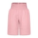 thumbnail image 5 of Puntoco Pantalones cortos de algodón para mujer Pantalones cortos de tres piezas de color liso a la moda para mujer con cordón, 5 of 5