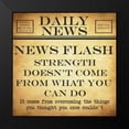 thumbnail image 2 of Greene, Taylor 12x12 Black Modern Framed Museum Art Print Titled - NEWS FLASH Strength, 2 of 5