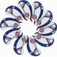 thumbnail image 2 of Paquete de 10 fundas de cabeza para Club de Golf, cubiertas para todos los palos de hierro, negro, azul, naranja y verde, 2 of 5