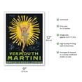 thumbnail image 2 of Vermouth Martini - Turin (Torino) Italy - Martini & Rossi - Vintage Advertising Poster by Leonetto Cappiello c.1914 - Master Art Print (Unframed) 9in x 12in, 2 of 4