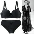thumbnail image 2 of WCJM 2 Piece Underwear Set for Women Bras and Regular Fit Comfort Padded Bra and Panty Wireless Bralette, 2 of 4