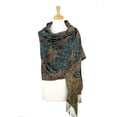 thumbnail image 3 of Paskmlna Women's Pashmina Elegant Colors Shawl Wrap, 3 of 7