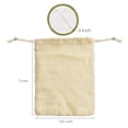 thumbnail image 4 of Reusable Make Up Remover Pads 16 Bamboo Removal Pads 2 Layers Laundry Bag Washable Eco-Friendly Natural Bamboo Cotton Rounds For All Skin Types Face Cleaner Eye Make Up Remover Pads Zero Waste Makeup, 4 of 6