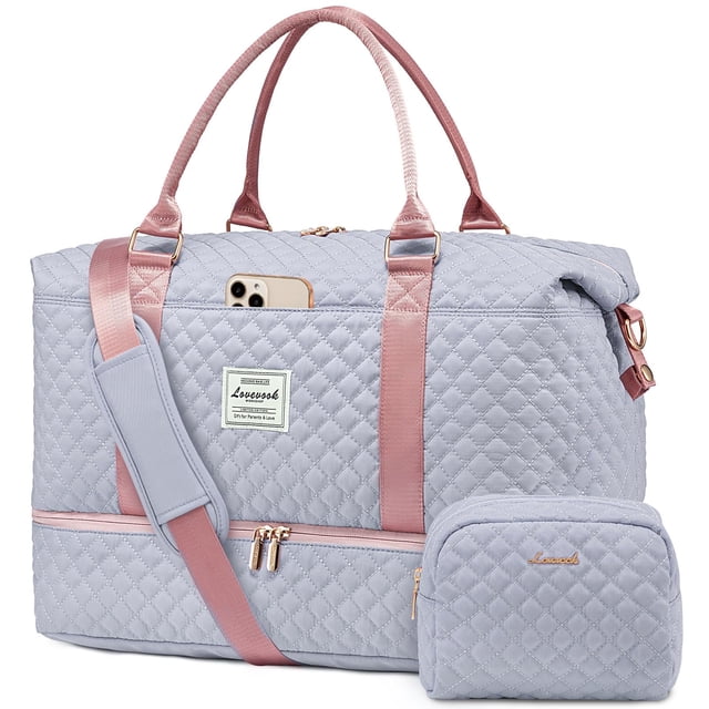 Bolsa de viaje LOVEVOOK para mujer con compartimento para zapatos