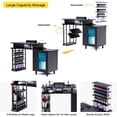 thumbnail image 4 of Advwin Manicure Table with LED Light, Dust Collector, Detachable Storage Rack, Charging Station & Wrist Rest, Beauty Salon Nail Desk Workstation, Black, 4 of 9