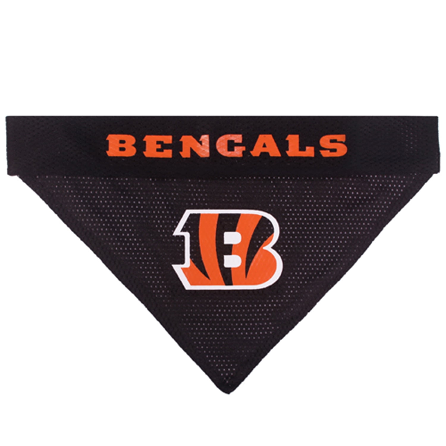 Pets First Nfl Cincinnati Bengals Reversible Bandana Licensed, Reversible Pet Bandana - 2 Sided Bandana