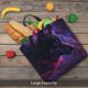 thumbnail image 5 of Balery Galactic Wolf Stare Bolsa de Mano para Mujeres con Cremallera, Bolsa de Gimnasio con Compartimentos, Bolsa para Laptop, Bolsa para Trabajo, 5 of 7