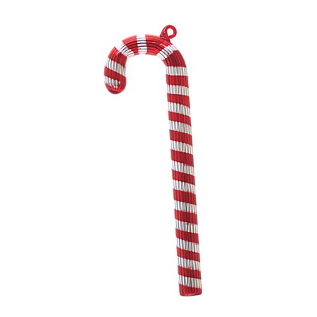 Craftoutlet.Com Candy Cane Ornament - One Ornament 9.25 Inch, Glass - Stripes Glass Hoolk Kc20000072