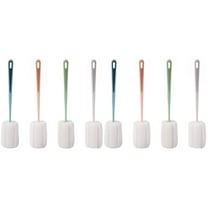 8 Pcs Cup Brush Glass Cleaner Bottle Drying Rack Sponge Baby
