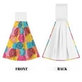 thumbnail image 2 of Kdxio Colorful Wool Balls Hand Towel with Loop Hanging Towel Absorbent Tie Towels for Kitchen Tea Bar Bathroom Decor, 2 of 7