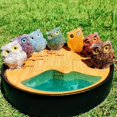 thumbnail image 3 of AMERTEER Reiki And Chakra Balancing Hand Making Natural Crystal Resin Owl For Gifts, 3 of 5