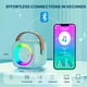 thumbnail image 4 of Máquina de Karaoke, Altavoz Bluetooth Portátil con 2 Micrófonos Inalámbricos, Juguetes de Karaoke, Juguetes de Regalo (Azul), 4 of 5