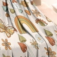 thumbnail image 3 of Colorful Mushroom Rainbow Light Pattern Blanket,Comfortable Soft Flannel Throw Blanket,All Season,Warm Lightweight Blankets for Sofa Bed Couch Living Room Chair,30"x40", 3 of 4