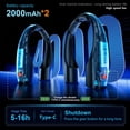 thumbnail image 4 of Ventilador de cuello Rohent Q1, 4000 mAh, USB C, recargable, 4 velocidades, color negro, 4 of 8