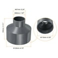 thumbnail image 2 of Uxcell Polyvinyl Chloride Reducer Pipe Fitting 4.33 inch x 1.97 inch Straight Coupling Adapter Connector Gray, 2 of 5