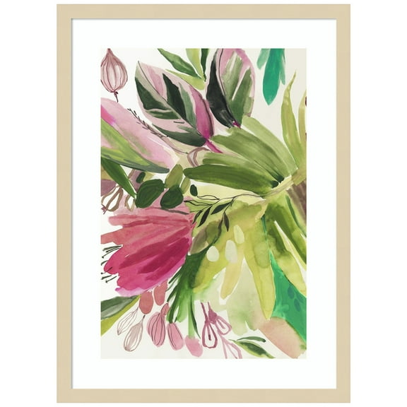 Amanti Art Lush II Wood Framed Wall Art Print
