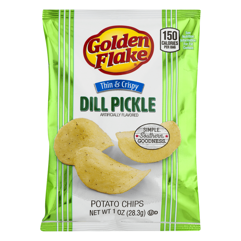 golden flake dill pickle chips