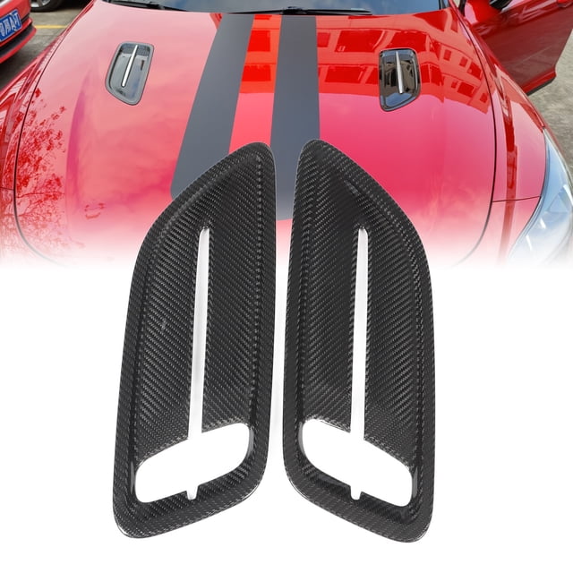 Cubierta de ventilación del capó del Motor ANGGREK 2 Piezas Fibra de Carbono para Kia Stinger 2018 a 2023