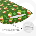 thumbnail image 3 of Fotbe Happy St. Patrick's Day Pattern Pillow Cases - Envelope Closure - Luxury, Extra Soft, Cooling Pillow Covers - Wrinkle, Fade, Stain Resistant-14"x20", 3 of 6