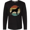 thumbnail image 3 of Inktastic Boxer Dog Vintage Silhouette Long Sleeve T-Shirt, 3 of 5