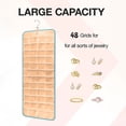 thumbnail image 4 of Visland Hanging Jewelry Organizer Necklace Holder Large Capacity Anti-tangle Earrings Rings Hanger Jewelry Display Rack, 4 of 8
