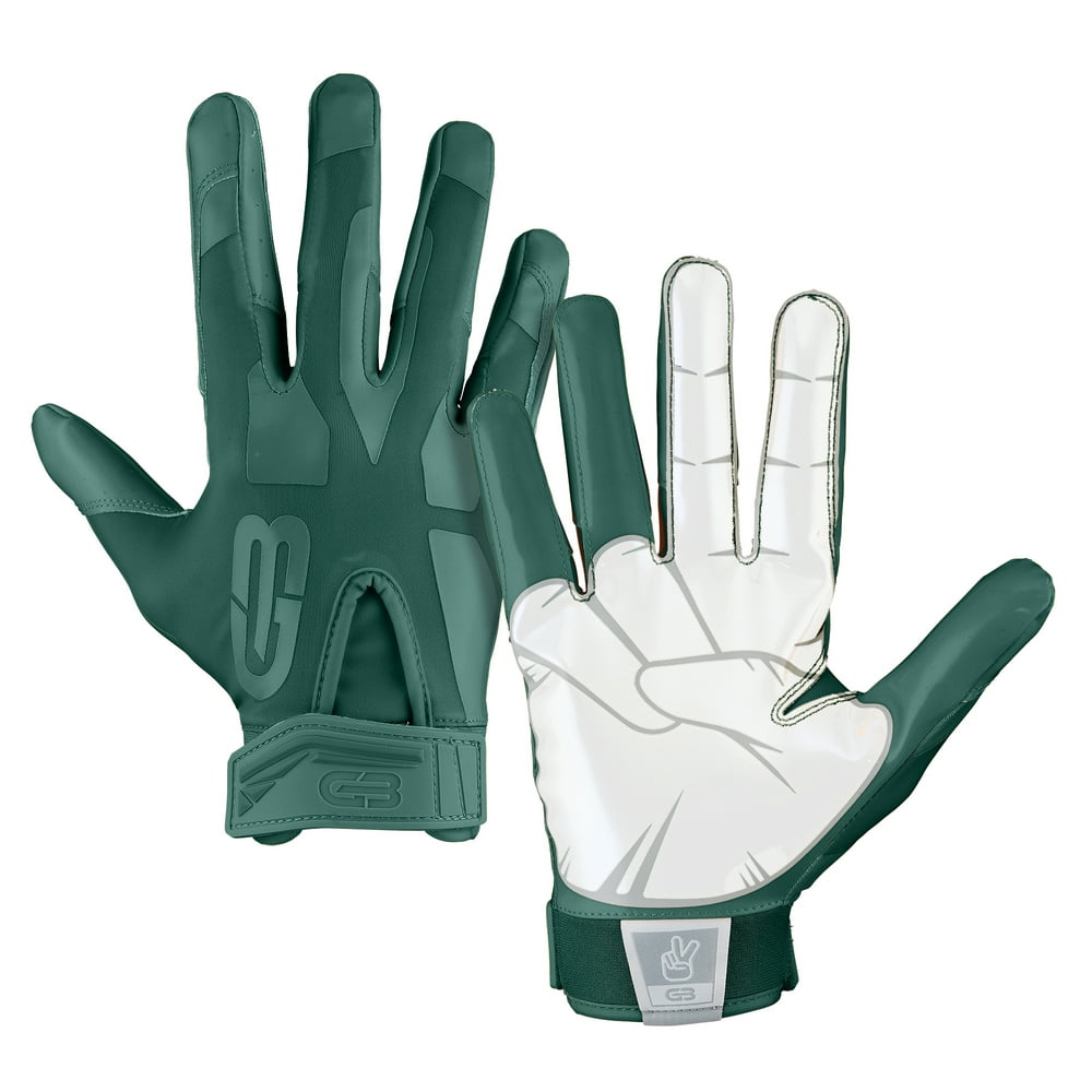 Grip Boost Peace, Shaka, and Hook 'Em Football Gloves Pro Elite Adult