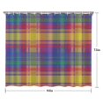 thumbnail image 5 of Multi Color Plaid Checkered Pattern Shower Curtain 84"x72" ,Bathroom Decorative Shower Curtains Set with 12 Hooks,Modern Waterproof Washable Shower Curtain, 5 of 6