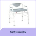 thumbnail image 5 of Medline Bariatric Drop-Arm Commode, Heavy Duty Steel Toilet Chair, 1,000 lb. Weight Capacity, 5 of 7