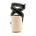 thumbnail image 3 of RM Rebecca Minkoff Women's Gemma Studded Ankle Strap Wedge Sandal, 3 of 6