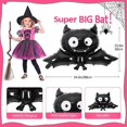 thumbnail image 5 of Kit de guirnalda de arco de globos de Halloween, globos con patrón de Halloween negro, naranja y morado con globos de papel de aluminio de bruja fantasma y murciélago araña para niños, decoraciones de fiestas temáticas de Halloween, aula o hogar Sailing Electrónica, 5 of 5