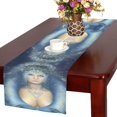 thumbnail image 1 of BSDHOME Fantasy Snow Queen Cotton Linen Table Runner 14x72 inches, 1 of 4