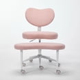 thumbnail image 2 of Meditation Chair Plus, Cross Legged Chair with Wheels, ADHD Chair, Criss Cross Desk Chair with Lumbar Support and Adjustable Stool, Flexible Design for Fidgety Sitters, Ivory, 2 of 22