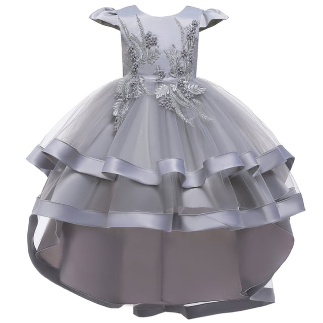 Vestido infantil Vestido de princesa Vestido de niña Vestido de novia Vestido de noche Vestido bordado pesado Verano
