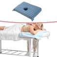 thumbnail image 1 of Runquan Cotton Massage Table Face Hole Towel with Face Breath Hole for SPA Bed Table Blue, 1 of 8