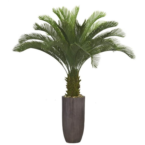 62.25 in. Faux Tree in Green and Brown