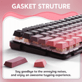 thumbnail image 5 of ATTACK SHARK M86 Tri-mode Gasket Mechanical Keyboard 75% Tri-Mode Wireless Gaming Keyboard, Side Print PBT Keycap, Hot-Swappable, 5 of 8