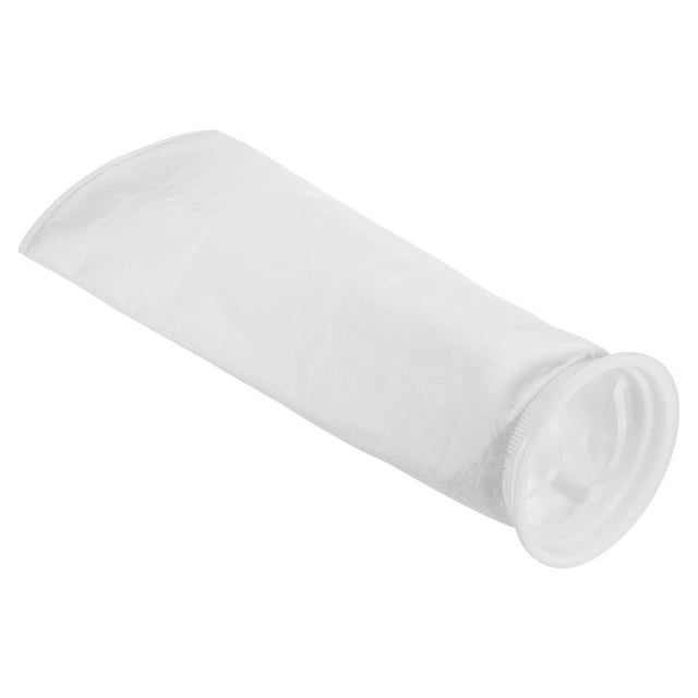 Unique Bargains 6'' Ring Filter Socks 75 Micron Pool Skimmer Basket, White