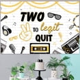 thumbnail image 2 of Hip Hop 2nd Birthday Backdrop Boys Two Legal 2 Quit Theme Party Banner Wall Decor Old School Hip Hop Crown Number One Backdrop Props, 2 of 6