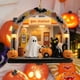 thumbnail image 3 of Uuiauoio Halloween Ghost Ornaments Spooky Cute Hanging Decor for Home Holiday Party Tree Decoration with Lantern and Black Cat Theme, 3 of 6