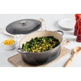 thumbnail image 3 of Oven Le Creuset Signature de hierro fundido esmaltado Oyster de 8 litros, 3 of 4