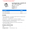 thumbnail image 2 of Front Expansion Tank - Compatible with 1999 - 2003 Ford Windstar 2000 2001 2002, 2 of 2
